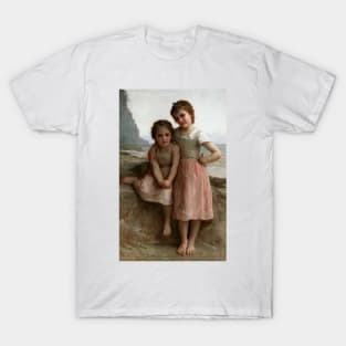 Sisters on the Shore by William-Adolphe Bouguereau T-Shirt